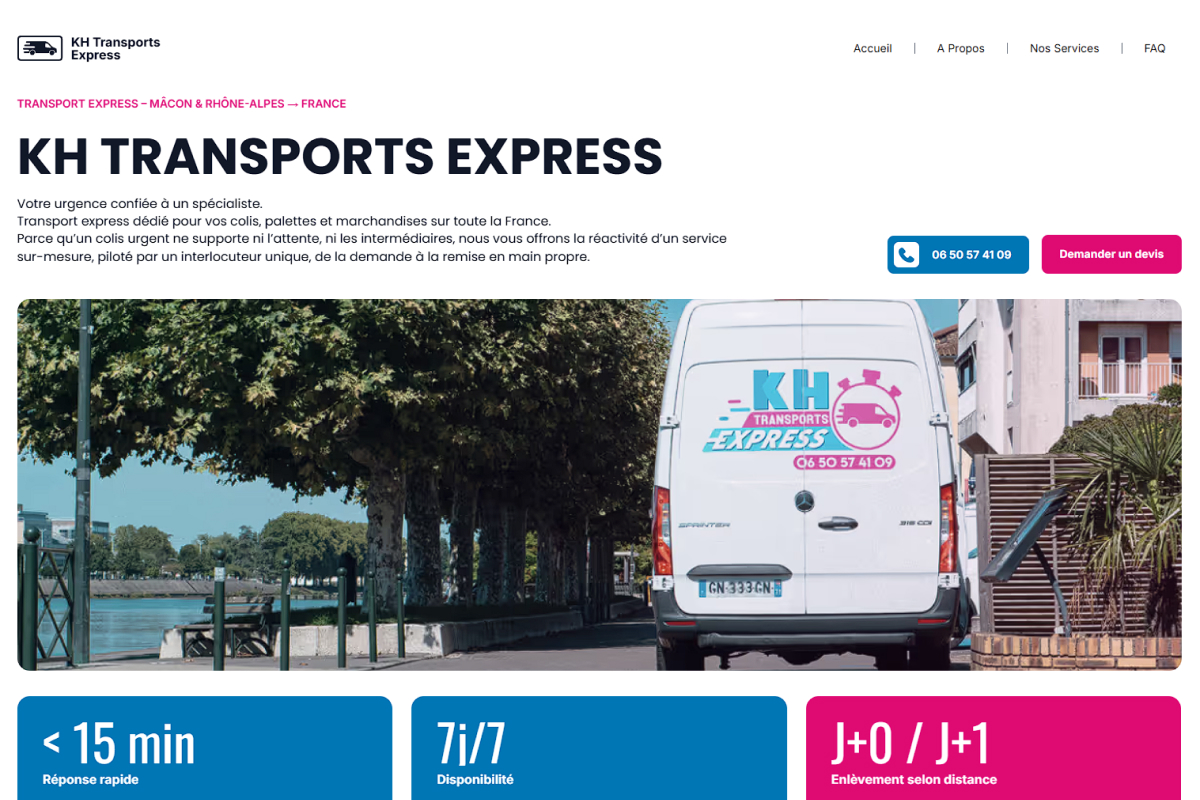 Aperçu du projet KH Express
